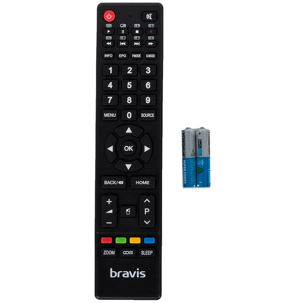 Телевізор 24" BRAVIS LED-24E6000 +T2 black 71243 фото